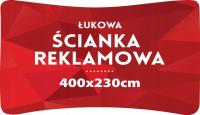 Ścianka Reklamowa Łukowa 400x230 Nadruk Projekt