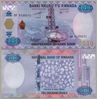 Rwanda 2000 Frank 2014 P-40 UNC