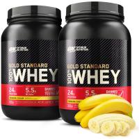 OPTIMUM WHEY GOLD STANDARD BIAŁKO WPI ON 2x 908g | Bananowy