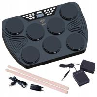 V-TONE ED7 ЭЛЕКТРОННЫЙ УДАРНЫЙ ПОРТАТИВНЫЙ 7PADS ПЕДАЛИ ПАЛОЧКИ ДЛЯ ЕДЫ КОЛОНКИ