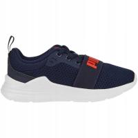 Buty dziecięce granatowe PUMA WIRED RUN PS
