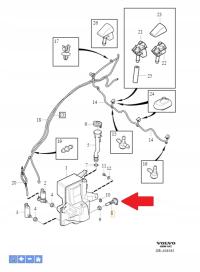 Volvo OE 31276102 czujnik poziomu plynu spryskiwaczy