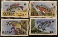 WWF- KENYA, 1997 ROK, Mi. 699- 702 **