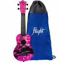 Flight UTS40 Pink Rules Ultra Travel - ukulele sopranowe z pokrowcem