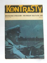 KONTRASTY nr 8, 1970r miesięcznik Białystok