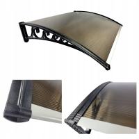 Daszek Nad Drzwi Wejściowe Zadaszenie 120x80 Poliwęglan UV Alu Markiza