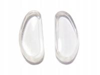 СИЛИКОНОВЫЕ НОСОВЫЕ УПОРЫ ДЛЯ ОЧКОВ - ОВАЛЬНЫЕ, БЕСЦВЕТНЫЕ