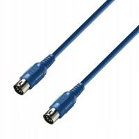 Kabel DIN - DIN Adam Hall K3 MIDI 0300 BLU 3 m