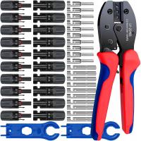 ZESTAW ZACISKARKA PRASKA DO ZŁĄCZ MC4 PANEL SOLARNY FOTOWOLTAIKA + 10x MC4