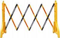 BARIERA NOŻYCOWA HARMONIJKA ZAPORA SKŁADANA DROGOWA 2,5m PVC ODBLASK