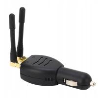 Zagłuszacz sygnału GPS z podwójną anteną zapobiegający śledzeniu