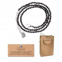 Naszyjnik Choker Kamień Naturalny Czarny Turmalin