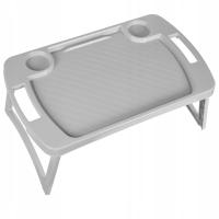 STÓŁ SKŁADANY TACA ŚNIADANIOWA NA NÓŻKACH DO ŁÓŻKA PLASTIKOWA POD LAPTOPA