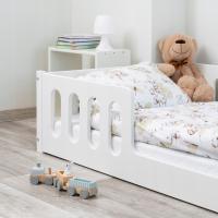 Łóżko Dziecięce NOMI 90x200 niskie MONTESSORI łatwy montaż 200x90 BIAŁY