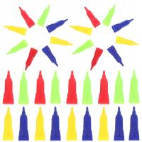 80SZT ELEMENTY PLASTIKOWE DO GRY PLANSZOWEJ ELEMENTY KOLOROWE