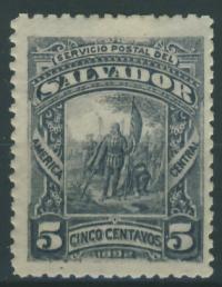 Salvador 5 cts. - UPU 1892 r Kolonizatorzy