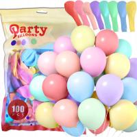 Balony kolorowe urodzinowe pastelowe 100 szt roczek Dzień Dziecka urodziny