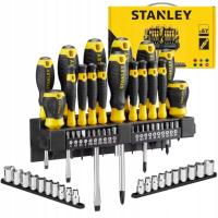 ZESTAW WKRĘTAKÓW NASADEK KLUCZY BITÓW 57 SZTUK KPL STANLEY