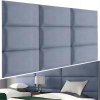 90X20 PANELE ŚCIENNE TAPICEROWANE WEZGŁOWIE WELUR RIVIERA PANEL 3D MIĘKKI
