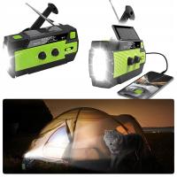 Feegar OZE PRO radio FM na baterie przenośne solar 2000mAh latarka