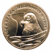 2 zł 2007 - Zwierzęta świata: Foka szara (woreczek 50 szt.) Mennicza (UNC)