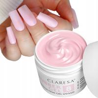 CLARESA RUBBER GEL 8 GĘSTY ŻEL BUDUJĄCY Z TIKSOTROPIĄ MLECZNY RÓŻ 45 g