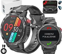 Мужские часы SmartWatch многофункциональные 400x400 звонки меню RU наушники