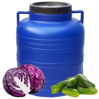 BECZKA PLASTIKOWA 60L DO KISZENIA KAPUSTY NA WODĘ DESZCZÓWKĘ ZAKRĘTKA ATEST