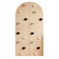 Zestaw ścianka wspinaczkowa Lama XL 240x120cm chwyty wspinaczkowe do pokoju