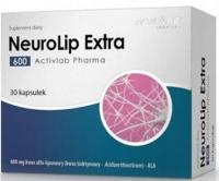 ACTIVLAB NEUROLIP 600 MG 30 kapsułek KWAS ALFA LIPONOWY ALA