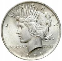 USA. 1 dolar 1923 Peace – SREBRO - PIĘKNY