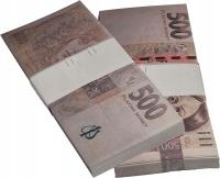 Korony czeskie pieniądze banknoty nauki gry zabawy edyjacyjne 500 kC x 100s