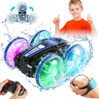 AUTO AMFIBIA Z Pilot SAMOCHÓD RC Na Gesty 2.4GHz Wodoodporny Z Bateriami