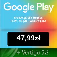Google Play 47,99 зл., карта, код, пополнение
