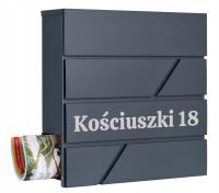 ПОЧТОВЫЙ ЯЩИК ДЛЯ ПОЧТОВЫХ ПИСЕМ С ГАЗЕТЧИКОМ НОМЕР ДОМА НАЗВАНИЕ УЛИЦЫ