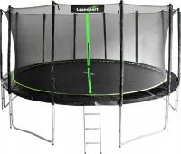 TRAMPOLINA OGRODOWA SPORT PRO 16ft SIATKA DRABINKA