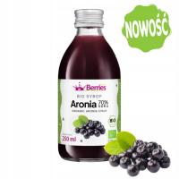 Syrop BIO aronia (70% BIO soku z aronii) - ekologiczny syrop aroniowy 250ml