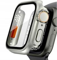 Чехол для APPLE WATCH 4/5/6/7/8/9 SE 44 мм/ 45 мм разные цвета закаленное стекло