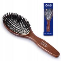 Szczotka Do Rozczesywania Włosów Z Naturalnym Włosiem Z Dzika Drewniana