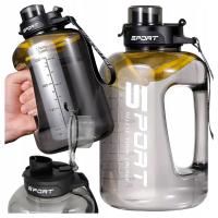 BUTELKA MOTYWACYJNA NA WODĘ BIDON SPORTOWY Z MIARKĄ SIŁOWNIA FITNESS 1.7L