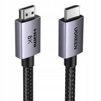 Kabel Ugreen HD163 mini HDMI - HDMI, 8k, 2m, szary