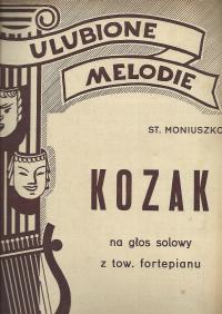 KOZAK - ST. MONIUSZKO - GŁ. SOLO + FORTEPIAN