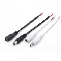 Wtyczka + gniazdo DC 5.5x2.1mm przewód