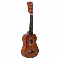 Gitara mini 21 cali 6 strun dla dzieci z drewna basswood-brown