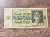 Czechy i Morawy - 20 koron - 1944