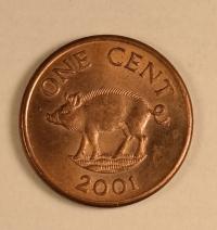 Bermudy 1 cent 2001 UNC