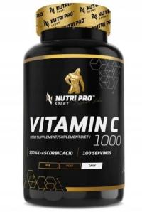 Nutri Pro Sport Witamina C 1000mg 100 kapsułek VITAMIN C-1000 ODPORNOŚĆ