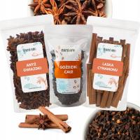 Зимний набор гренок-гвоздика цельная, звездчатый анис, палочки корицы 100г