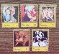 Марки-Религия-Живопись-Гамбия