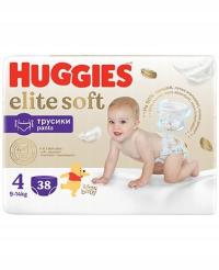 Huggies Elite Soft 4 Pieluchomajtki 9-14 kg 38 szt